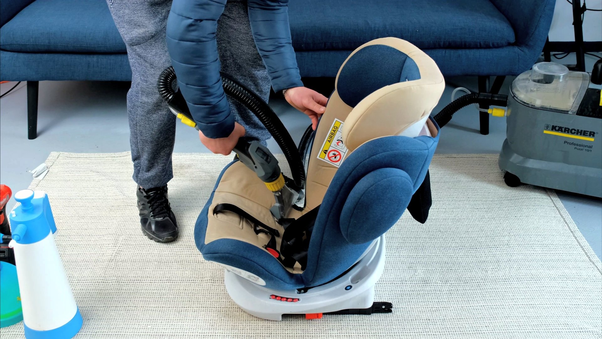 Curatare scaune auto bebelusi si carucioare copii Iasi - h2o clean